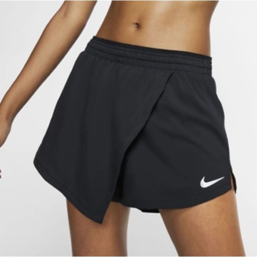 Nike Women’s Black Wrap-Front Athletic SKORT small NWT